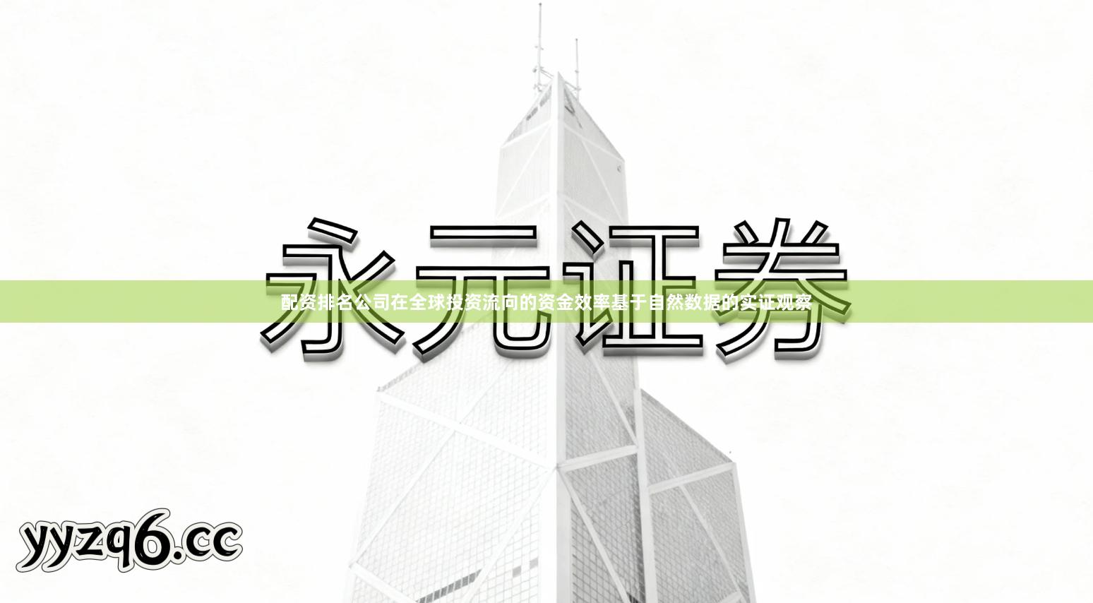 配资排名公司在全球投资流向的资金效率基于自然数据的实证观察